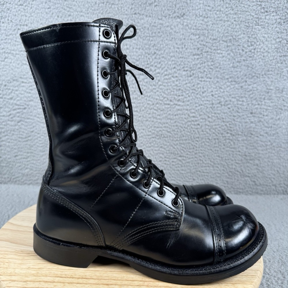CORCORAN 1500 Mens Size 9 D Black Made in USA Paratrooper Leather Jump Boots